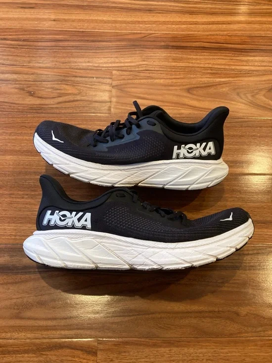 Men’s Hoka One One HOKA Arahi 7 Black White Size 11.5D - Picture 1 of 10